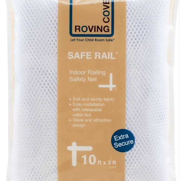 White Indoor Railing Safety Net - Picture 9 of 9